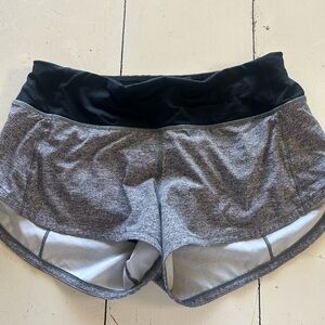 Lululemon Gray and Black Athletic shorts